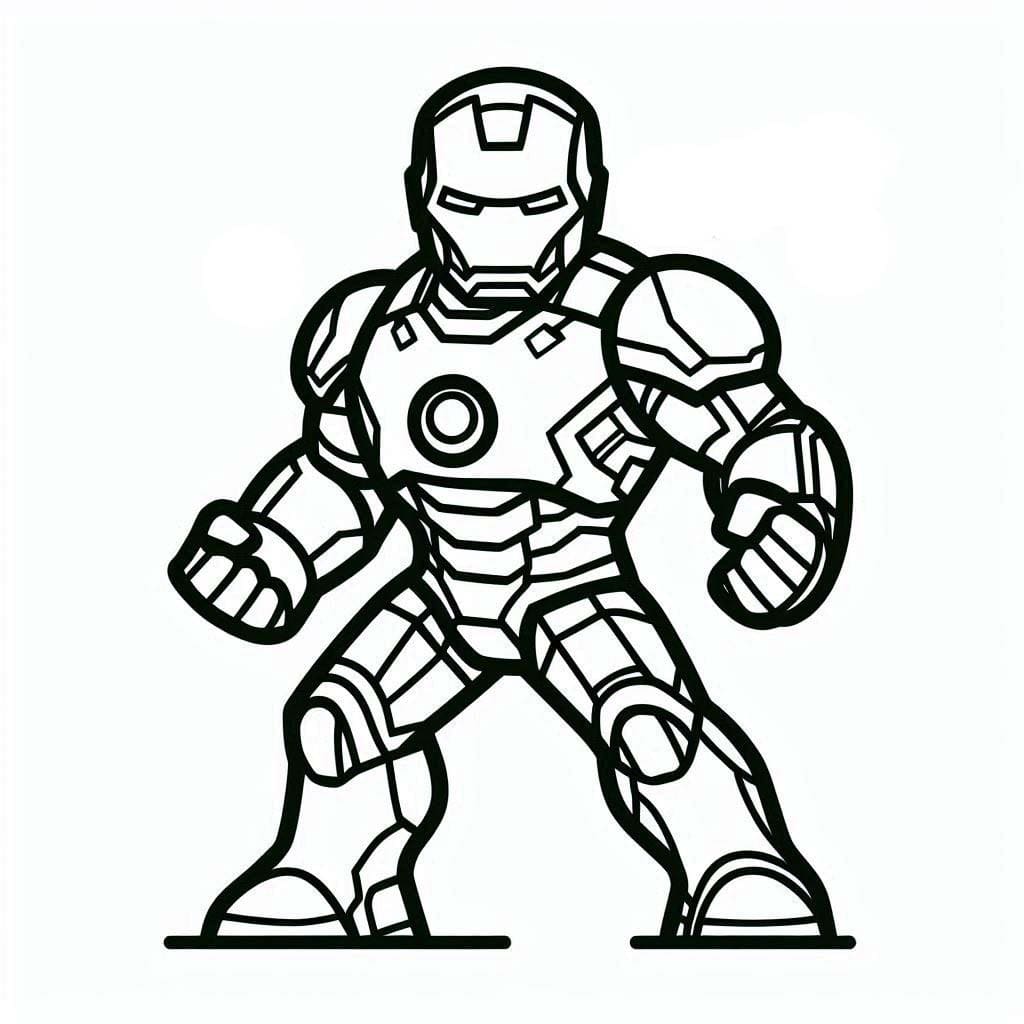 Coloriage Dessiner Iron Man facilement