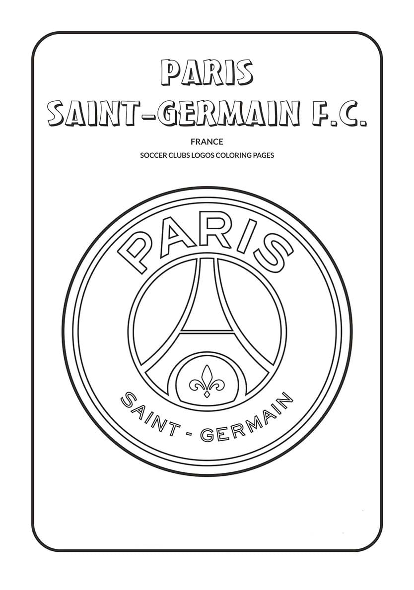 Coloriage Dessiner le logo du Paris Saint Germain