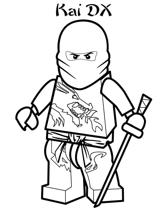 Coloriage Dessiner Lego Ninjago Kai DX