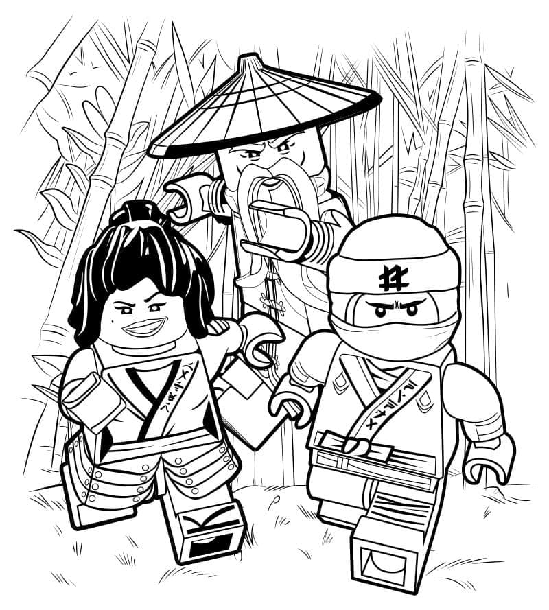 Coloriage Dessiner Ninjago à imprimer