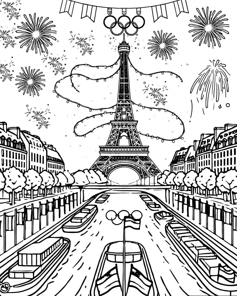 Coloriage Dessiner Paris 3