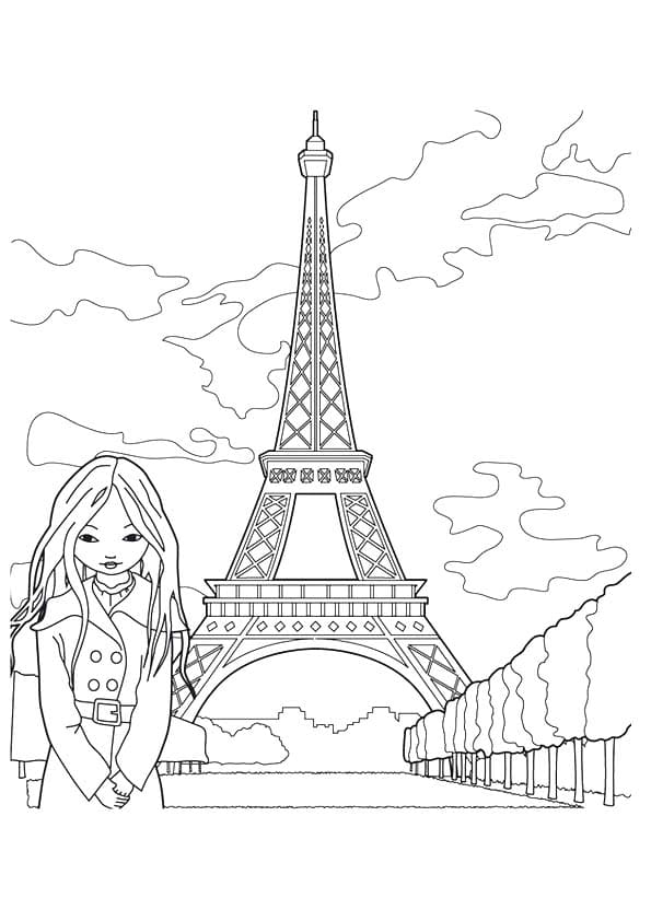 Coloriage Dessiner Paris 4