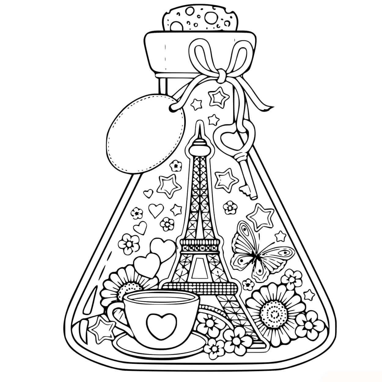 Coloriage Dessiner Paris facilement