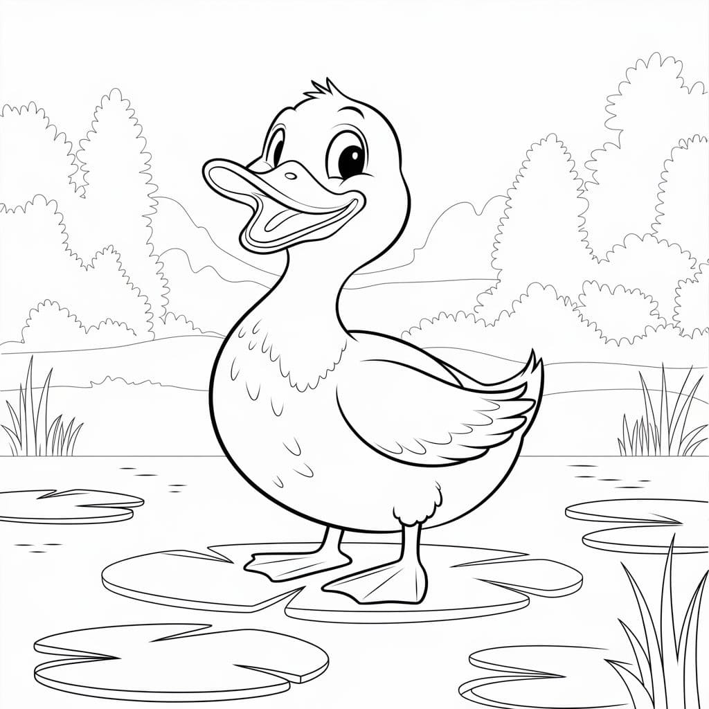 Coloriage Canard à imprimer