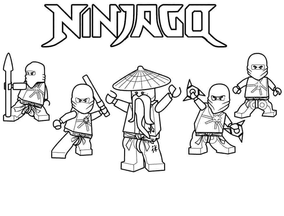 Coloriage Dessinez gratuitement des Lego Ninjago pour les enfants