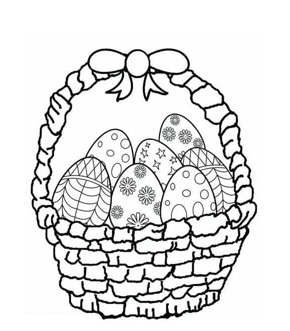 Coloriage Imprimer des œufs de Pâques à imprimer