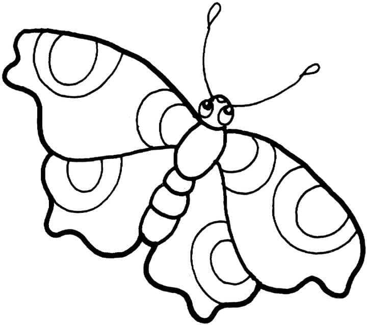 Coloriage Joli Papillon Tirage Gratuit à imprimer