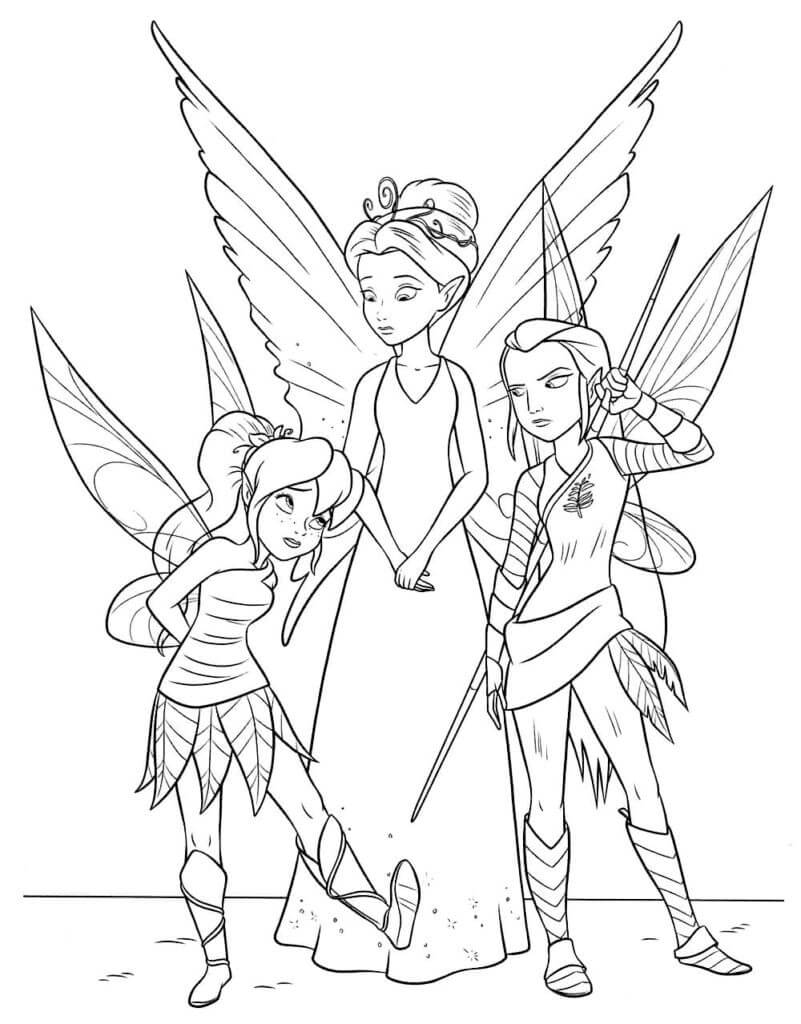 Coloriage Les trois fées de Disney