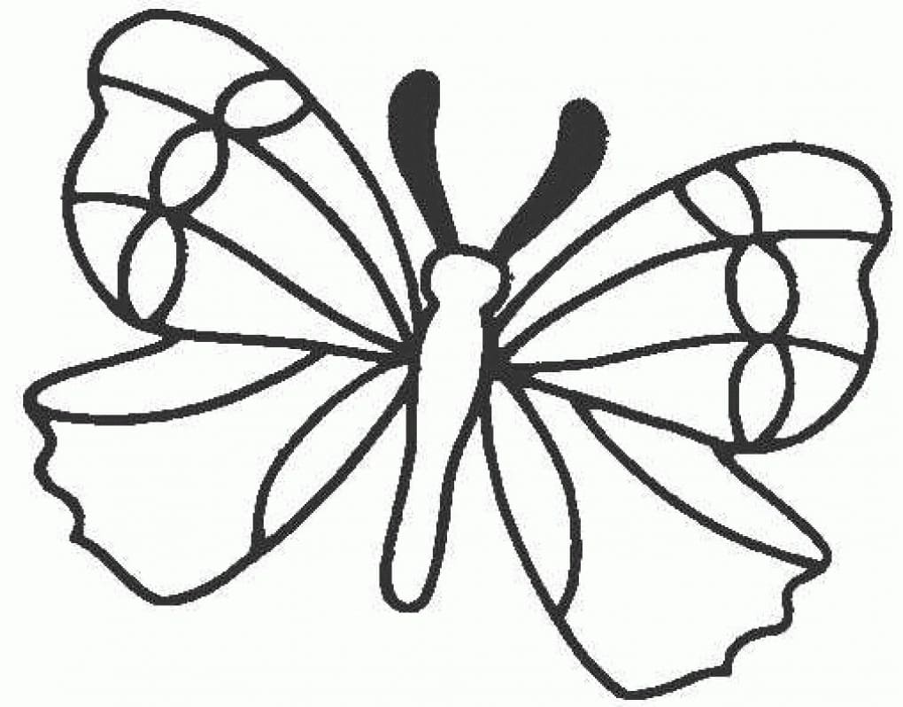 Coloriage Papillon imprimable pour les enfants à imprimer