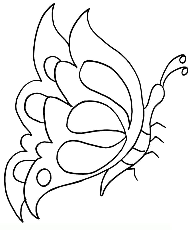 Coloriage Papillon pour enfants à imprimer