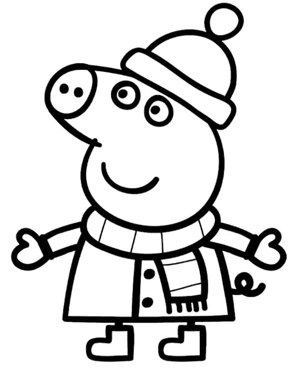 Coloriage Peppa Pig gratuit à imprimer