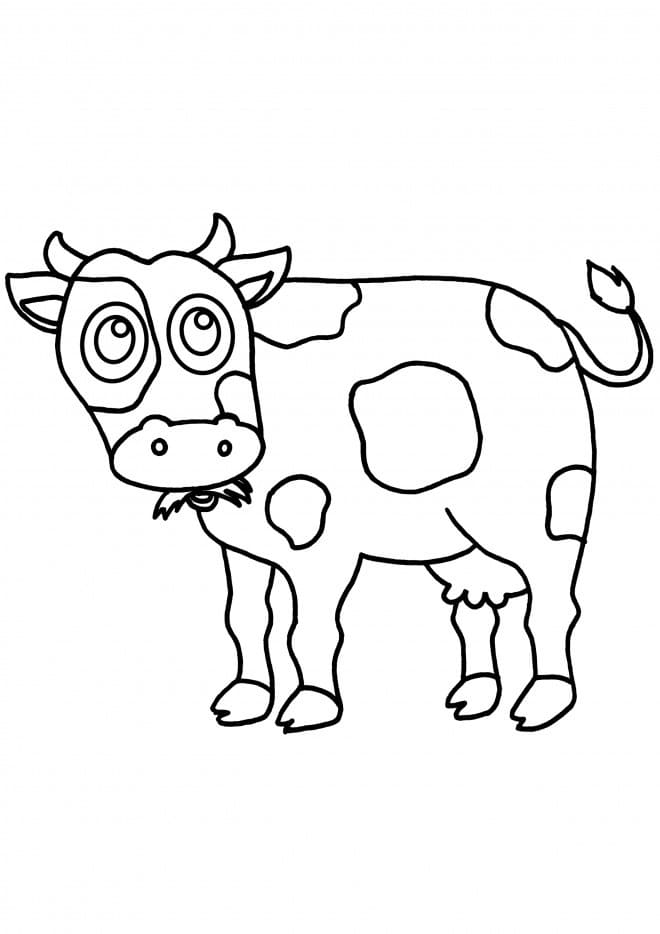 Coloriage Vache imprimable à imprimer