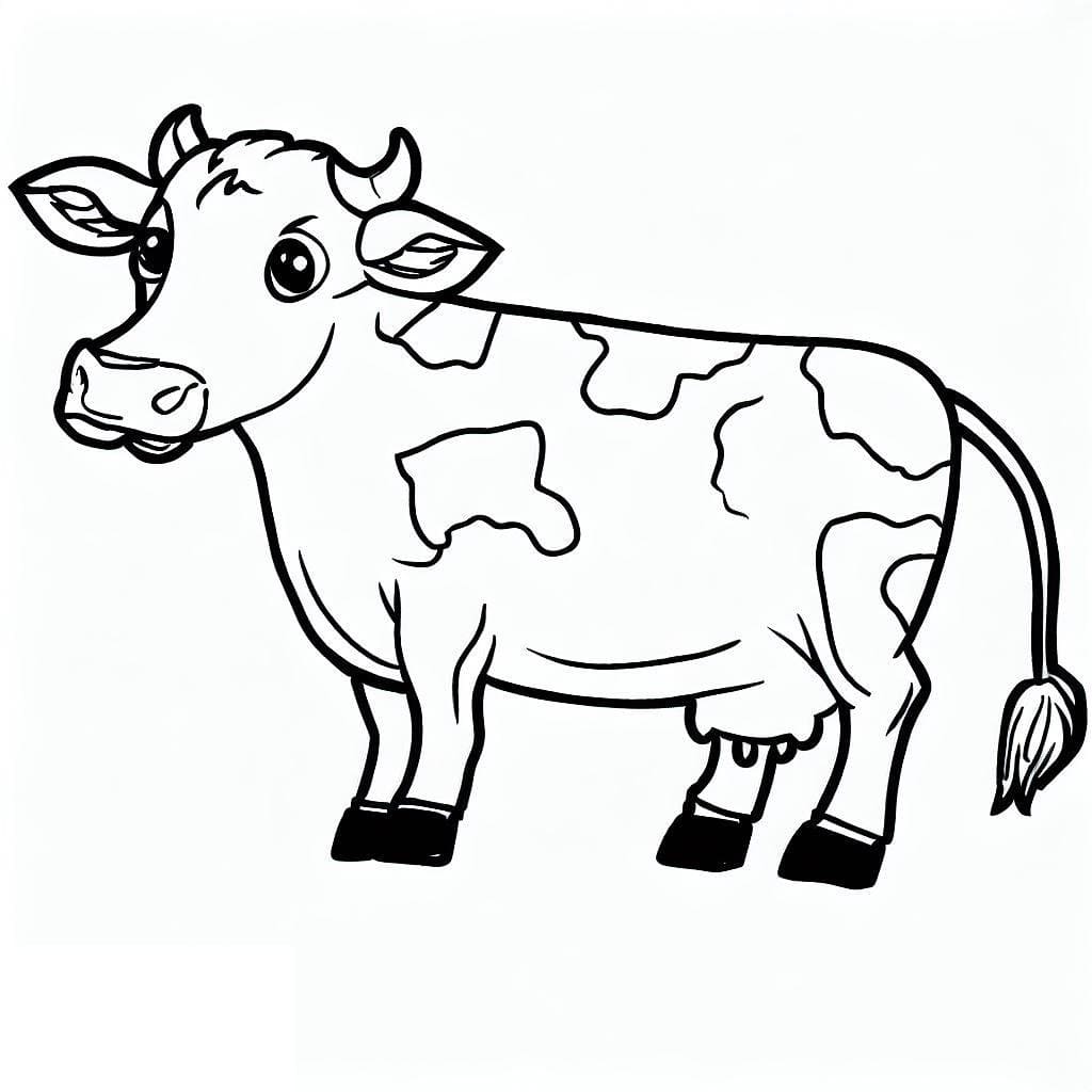 Coloriage Vache normale à imprimer