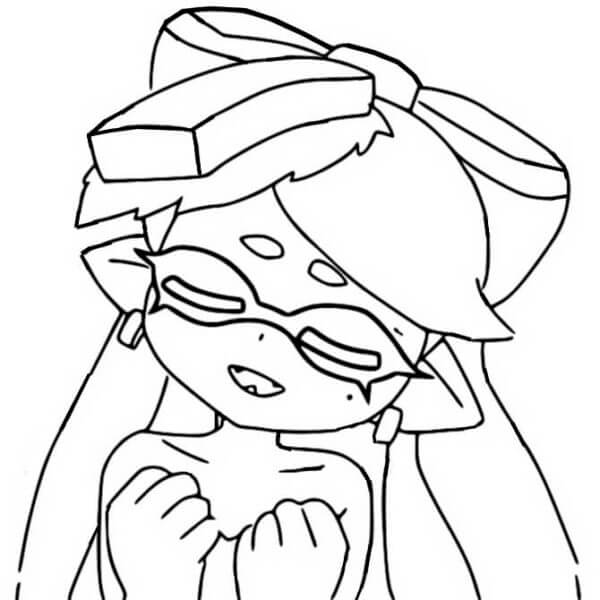 Coloriage Callie est vraiment heureuse de sa victoire