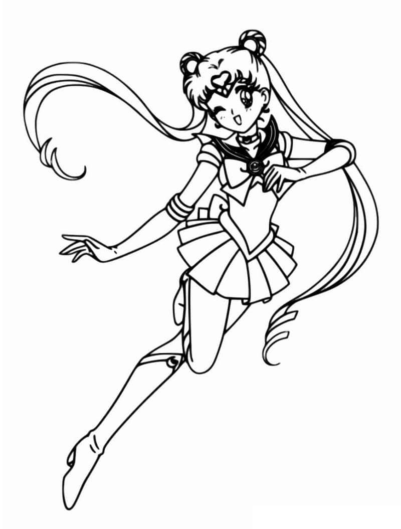 Coloriage Dessin de la belle Sailor Moon