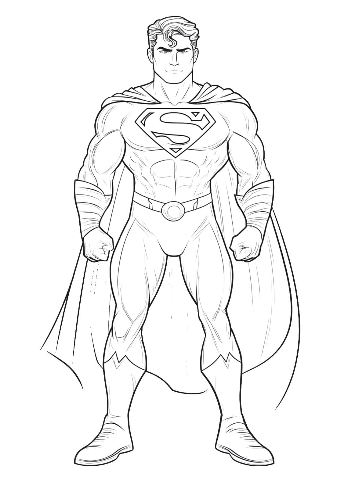 Coloriage Dessine Superman 2