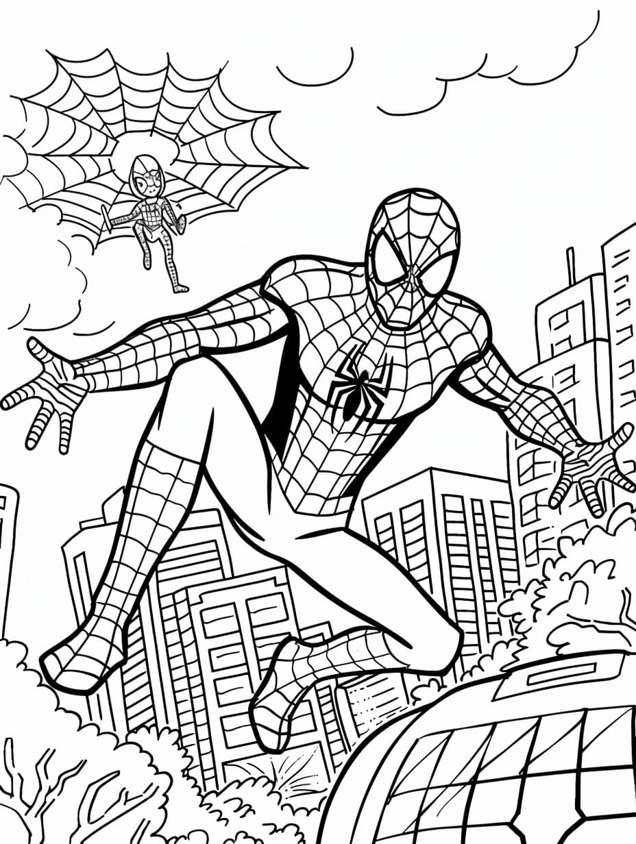 Coloriage Dessiner Avengers Spider-Man