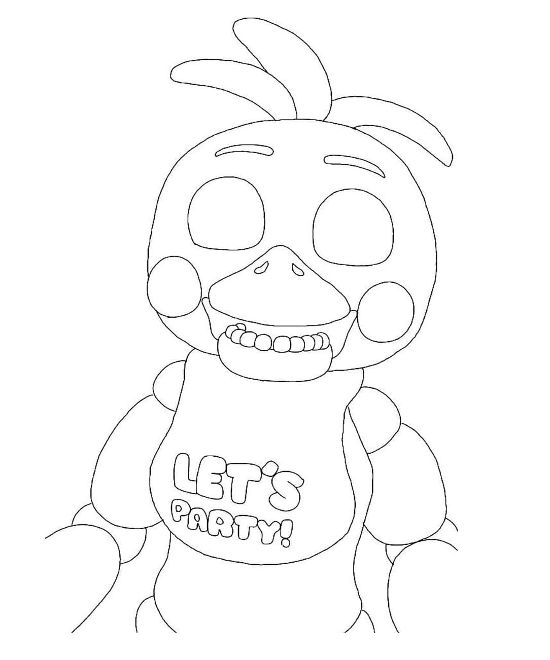 Coloriage Dessiner Chica Animatronics