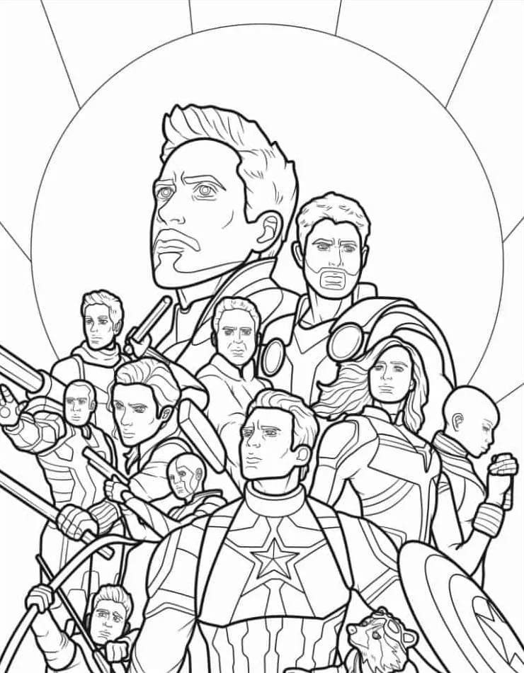 Coloriage Dessiner image Avengers