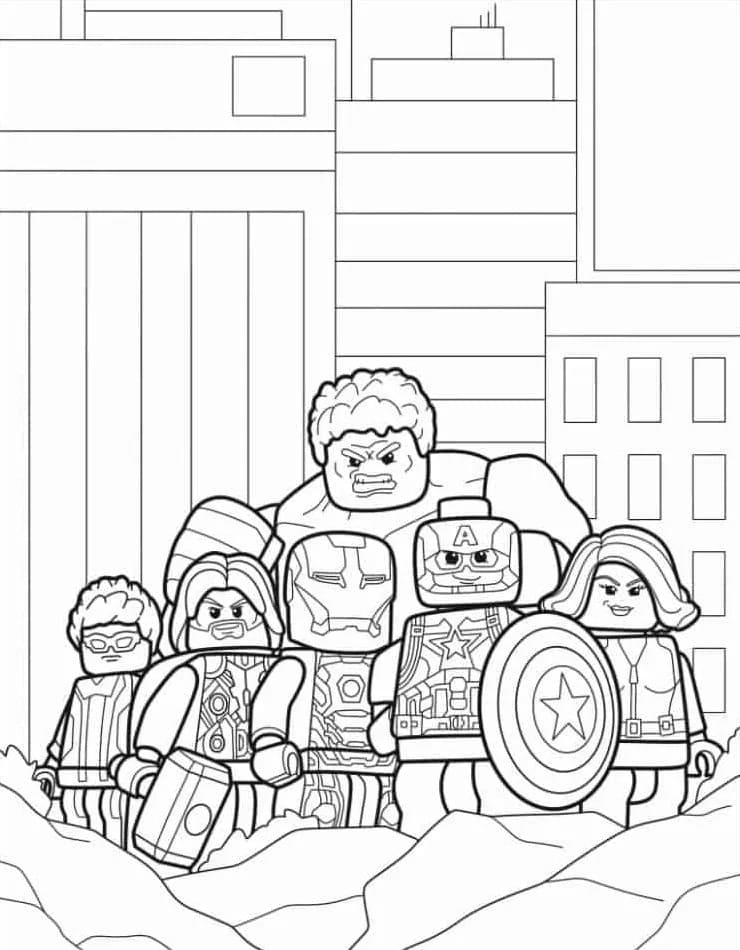 Coloriage Dessiner Lego Avengers