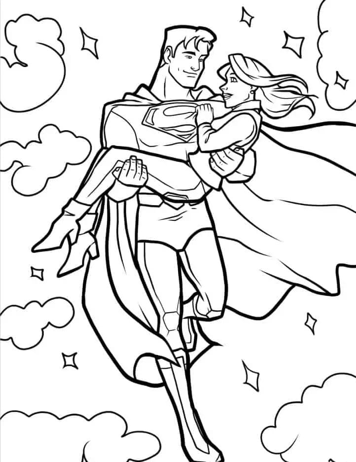 Coloriage Dessiner Superman de base