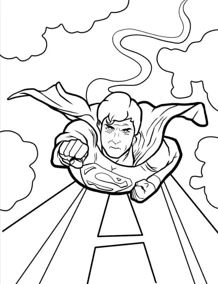 Coloriage Dessiner Superman facilement