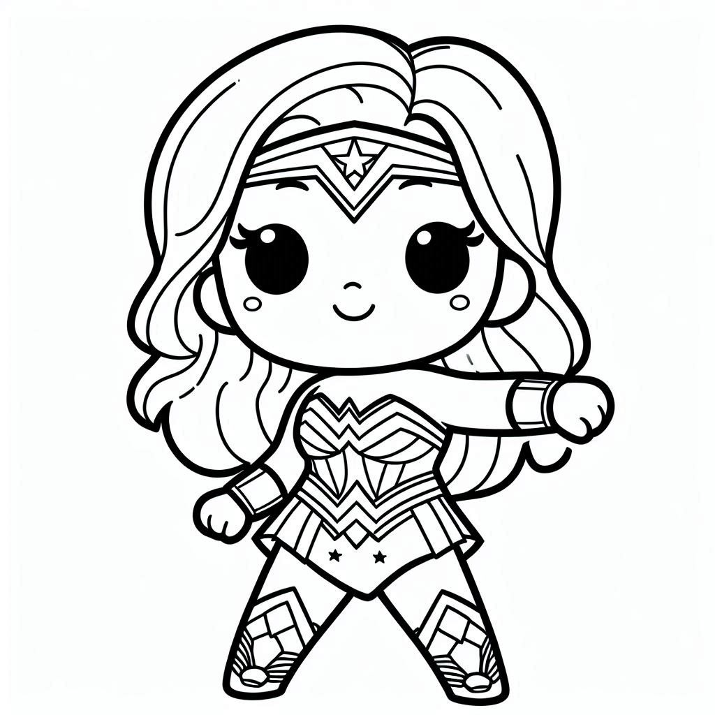 Coloriage Dessiner Wonder Woman 1