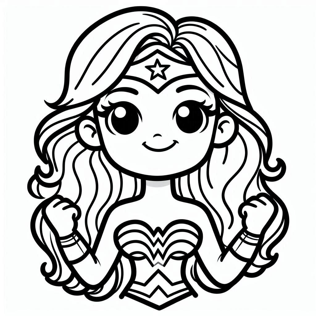 Coloriage Dessiner Wonder Woman 2