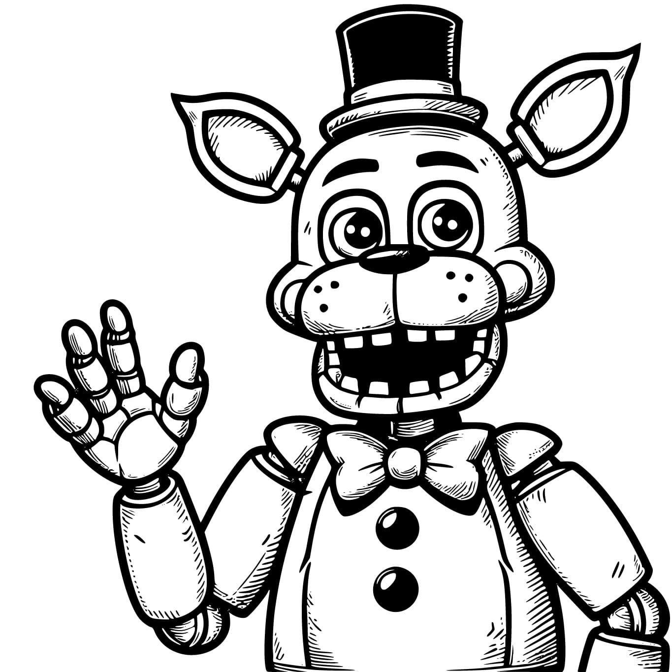 Coloriage Dessinez Friendly Freddy FNAF