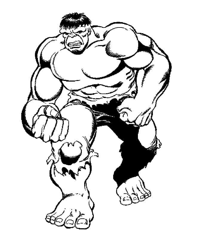 Coloriage Hulk pour les enfants