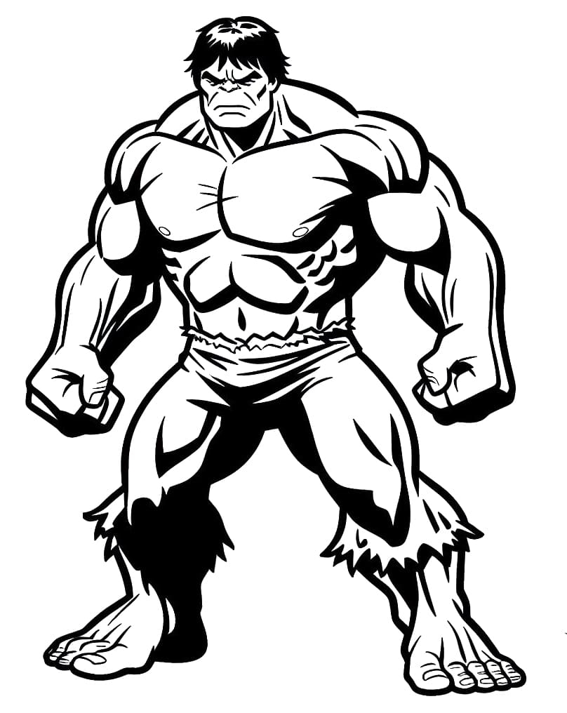 Coloriage Image de Hulk