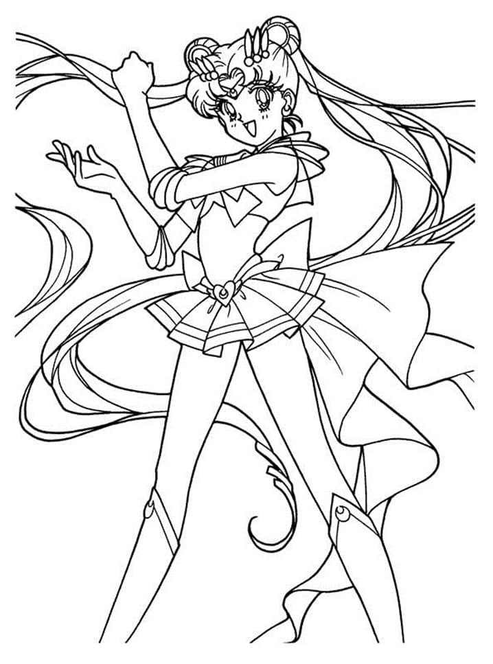 Coloriage Sailor Moon géniale