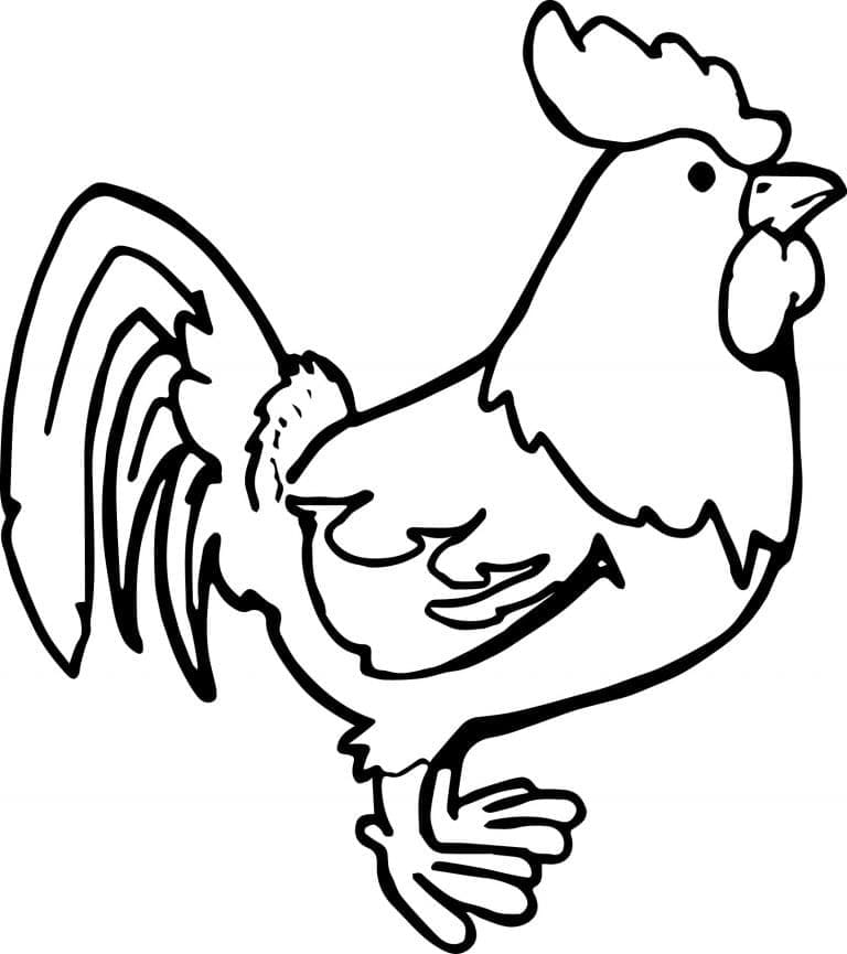 Coloriage Sans poulet à imprimer