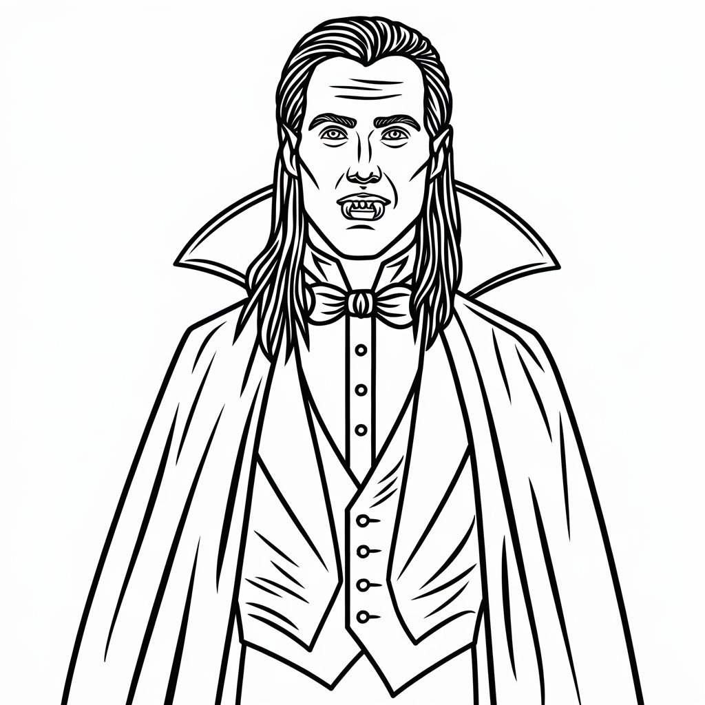 Coloriage Tirages de vampires gratuits