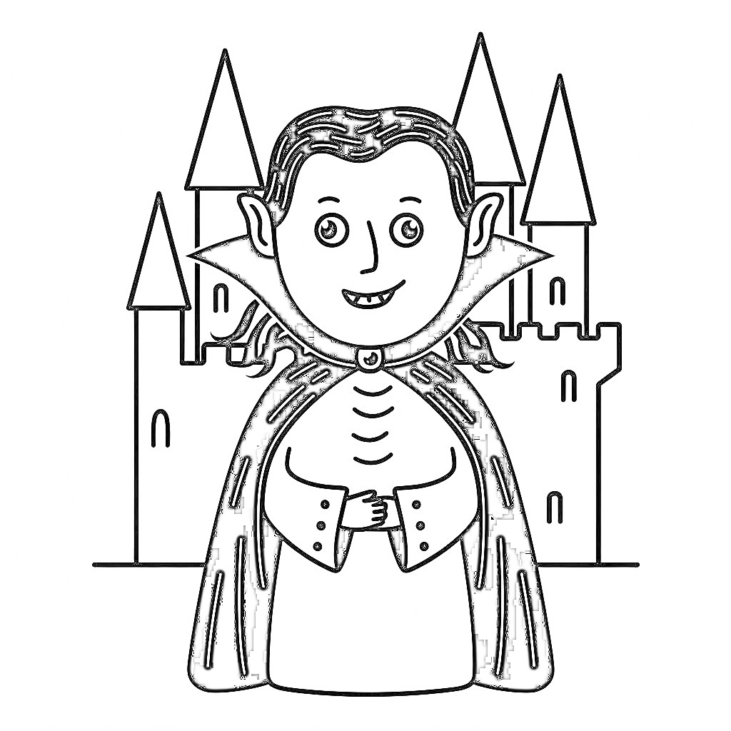 Coloriage Vampire mignon