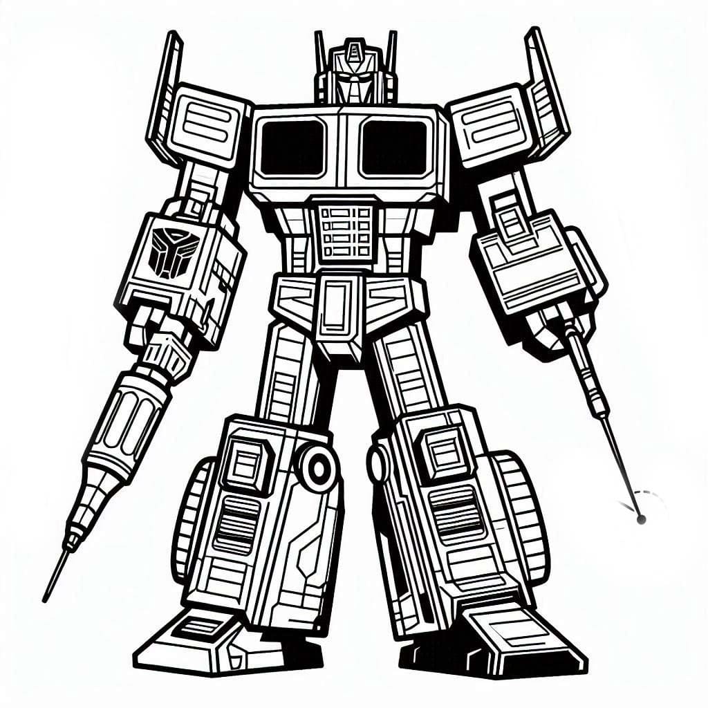 Coloriage Dessiner Transformers 1 à imprimer