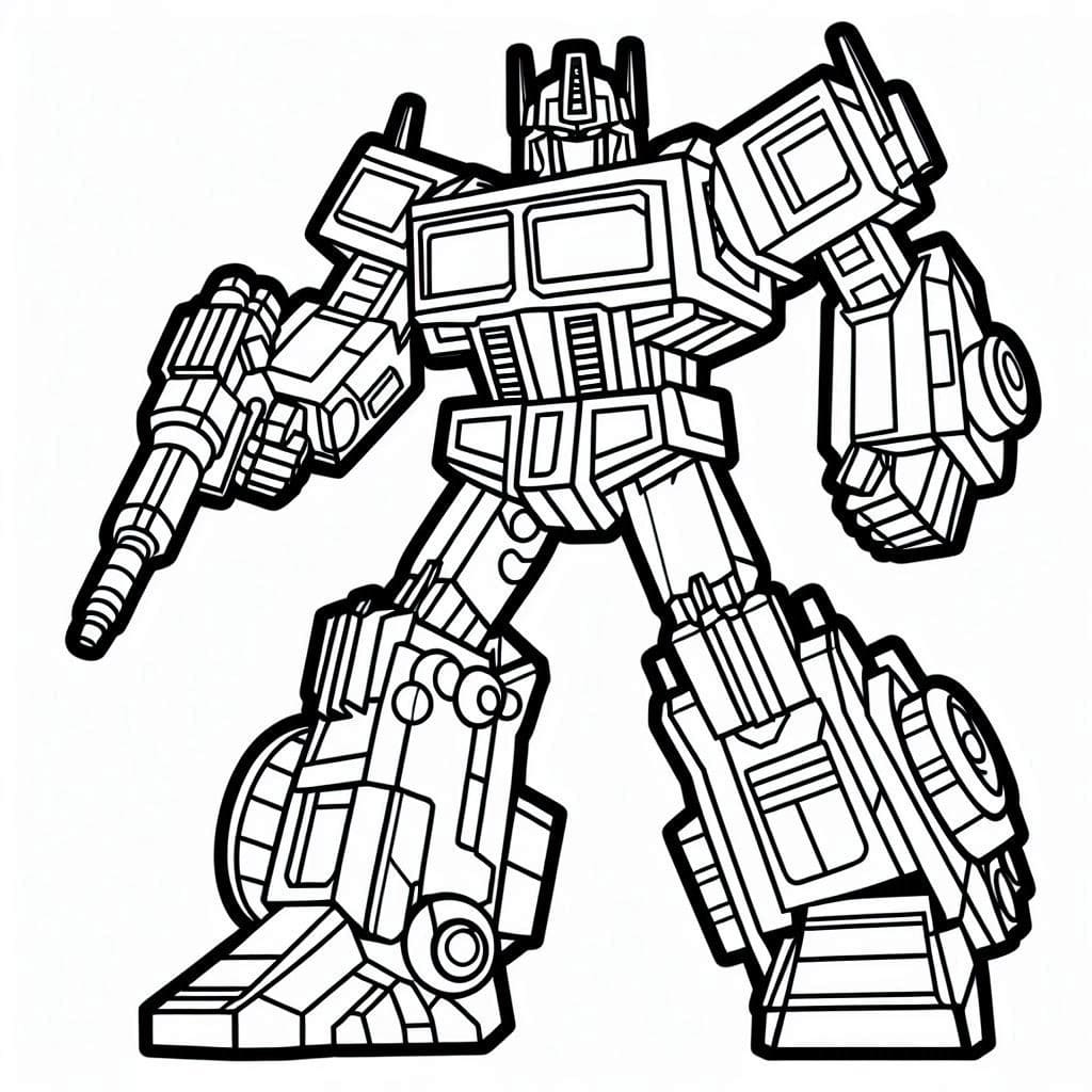 Coloriage Dessiner Transformers 6 à imprimer