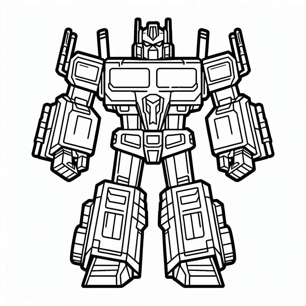 Coloriage Dessiner Transformers facile à imprimer