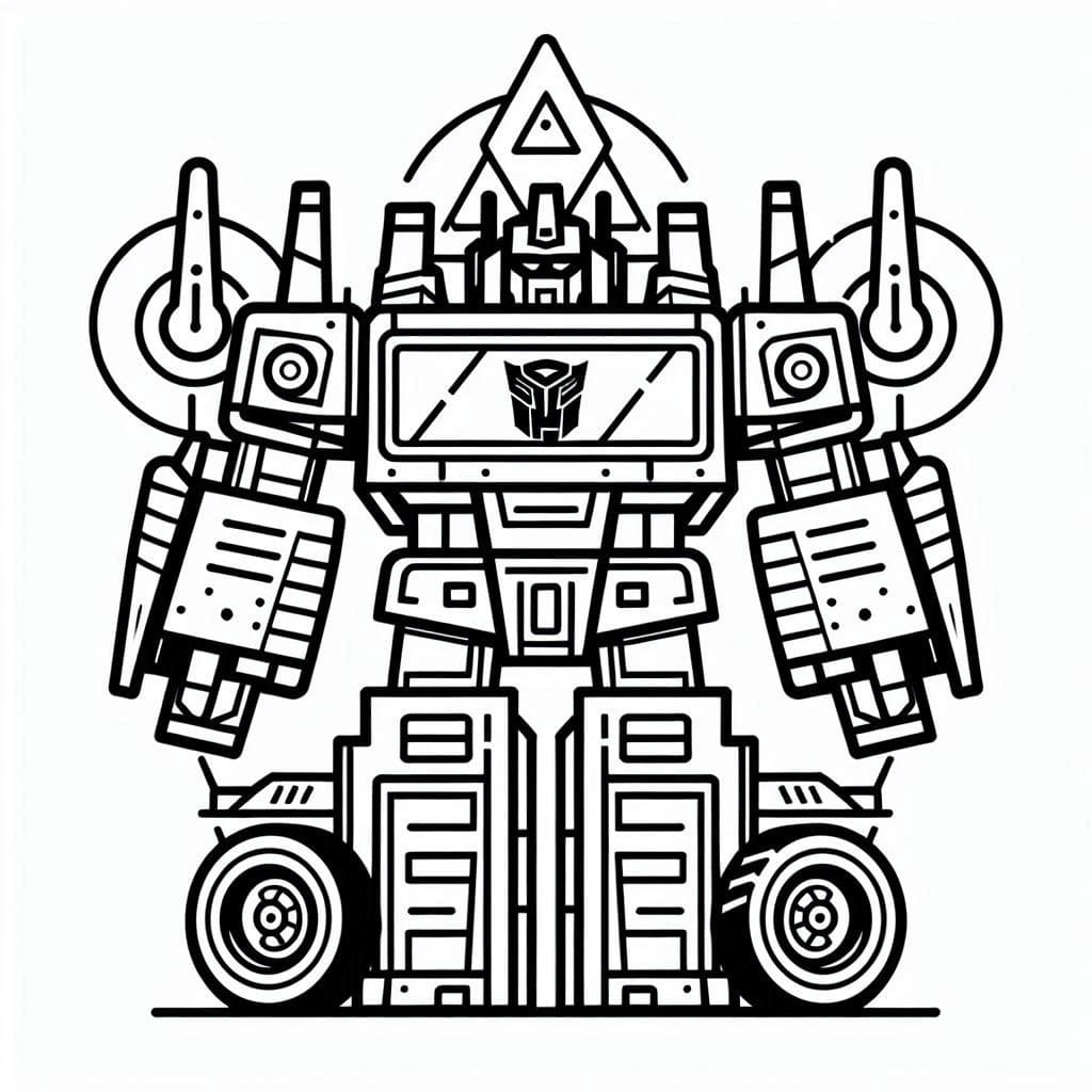 Coloriage Dessiner Transformers gratuit à imprimer