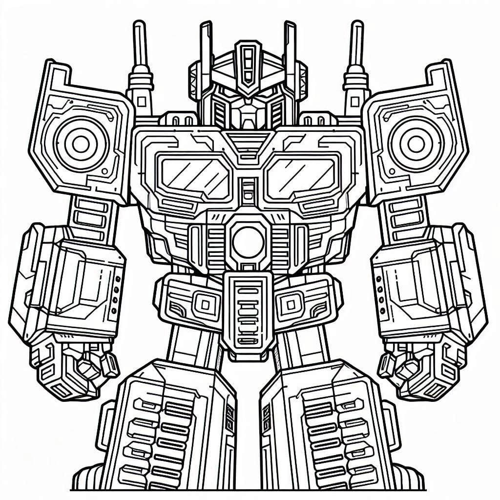 Coloriage Dessiner Transformers imprimable à imprimer