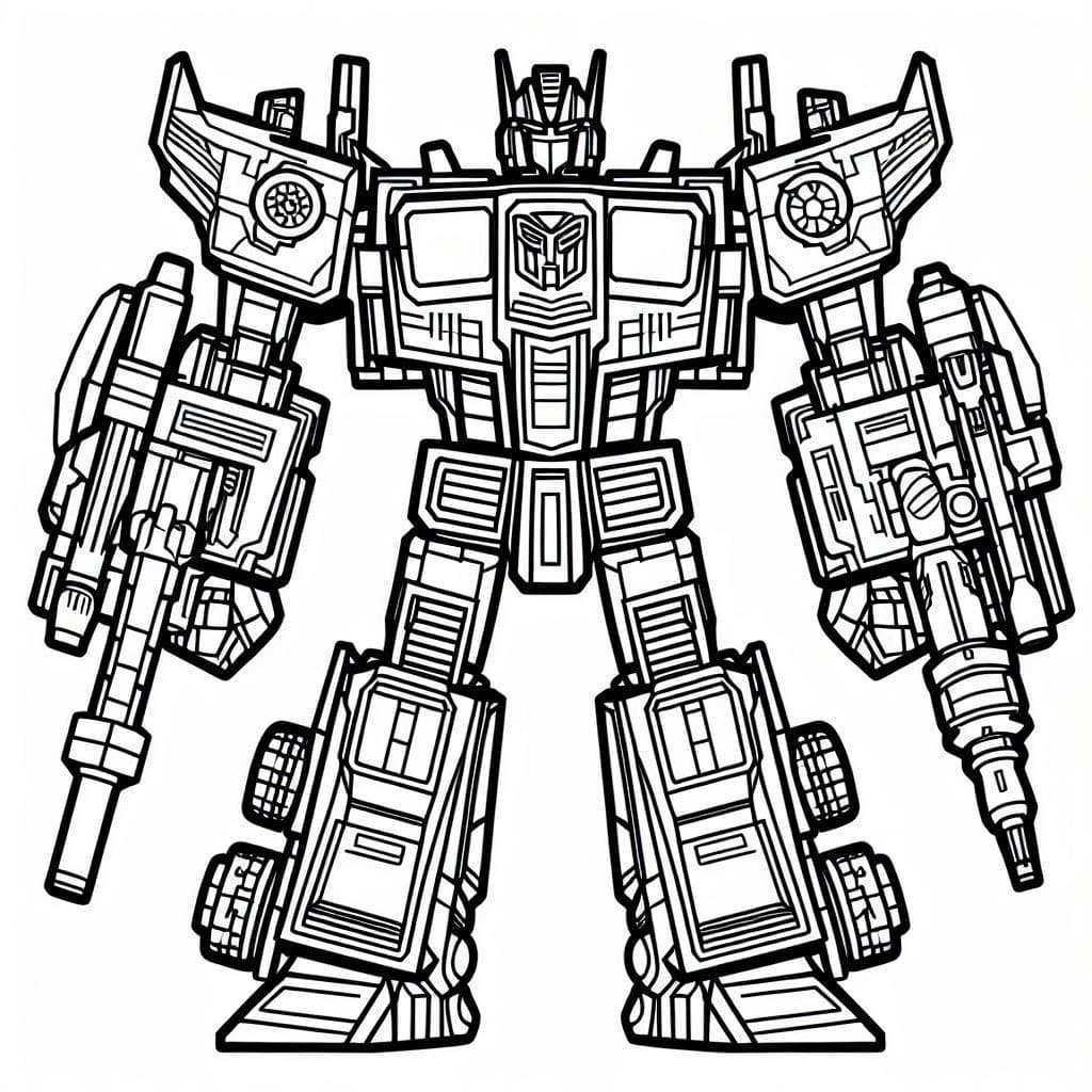 Coloriage Dessiner Transformers très cool à imprimer