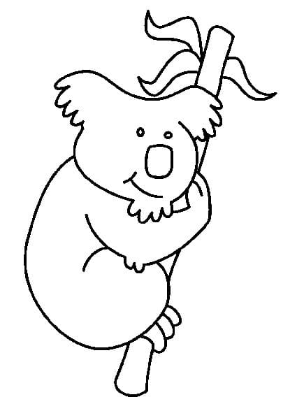 Coloriage Dessine un koala