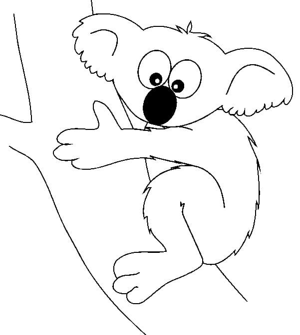 Coloriage Dessine un Koala gratuitement