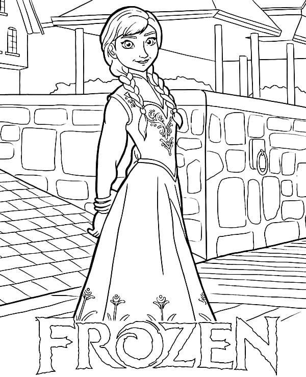 Coloriage Image d'Anna