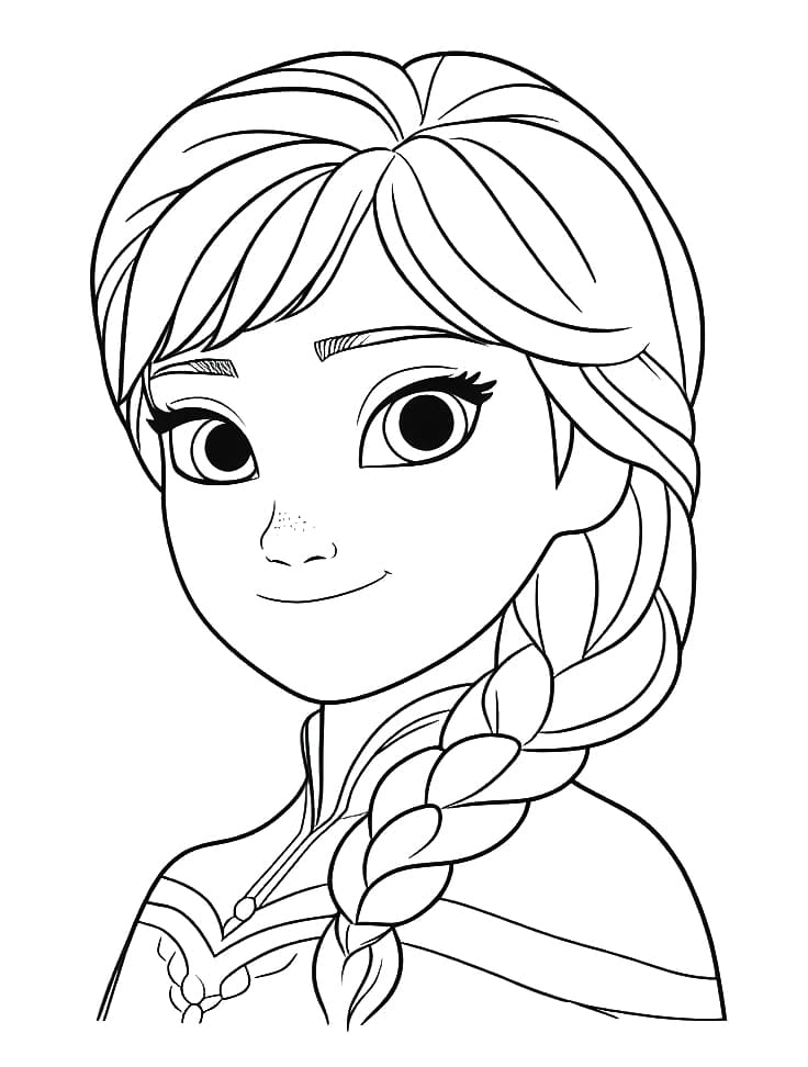 Coloriage Joyeuse Anna