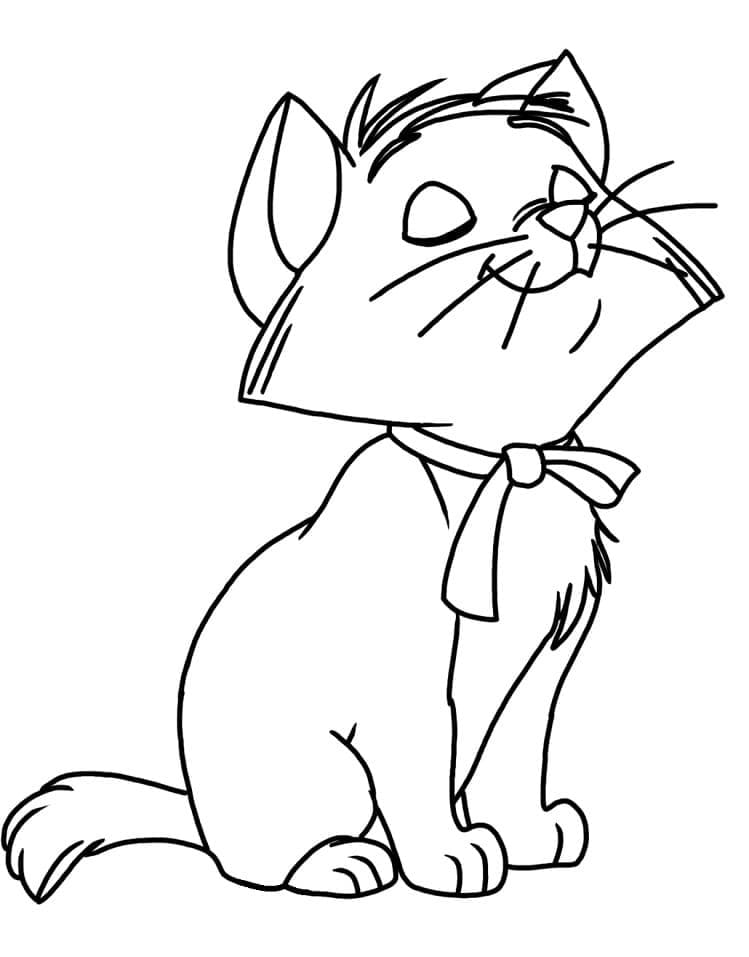 Coloriage Les Aristochats de Berlioz à imprimer