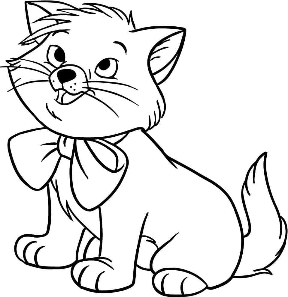 Coloriage Les Aristochats de Toulouse à imprimer