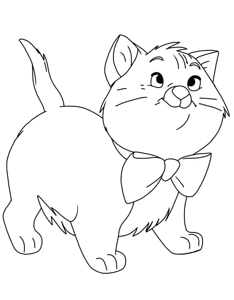 Coloriage Les Aristochats Toulouse à imprimer