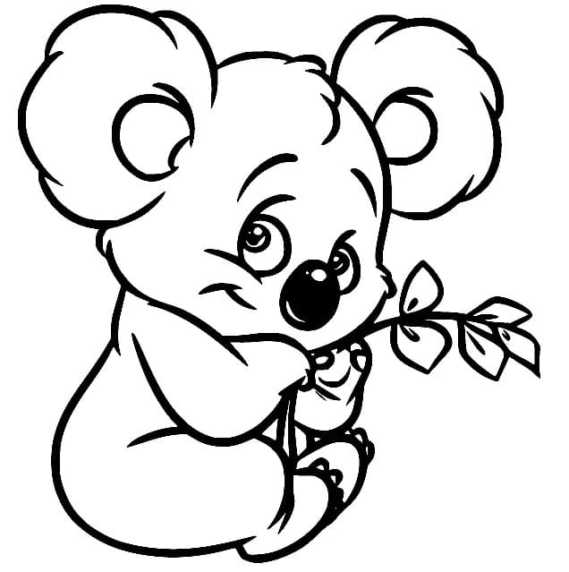 Coloriage Un Koala mignon