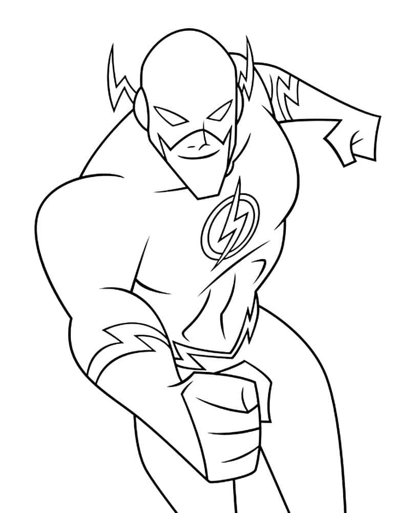 Coloriage Dessine le courageux Flash